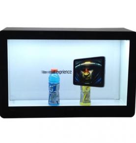 32” transparent screen display cabinet